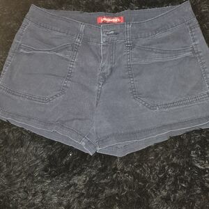 Nudie Jeans Dark Gray Denim Shorts